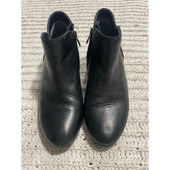 Sam Edelman Petty Ankle Boots Booties Pebbled Leather Womens 6.5 M EU 36.5 Black - Picture 5 of 10